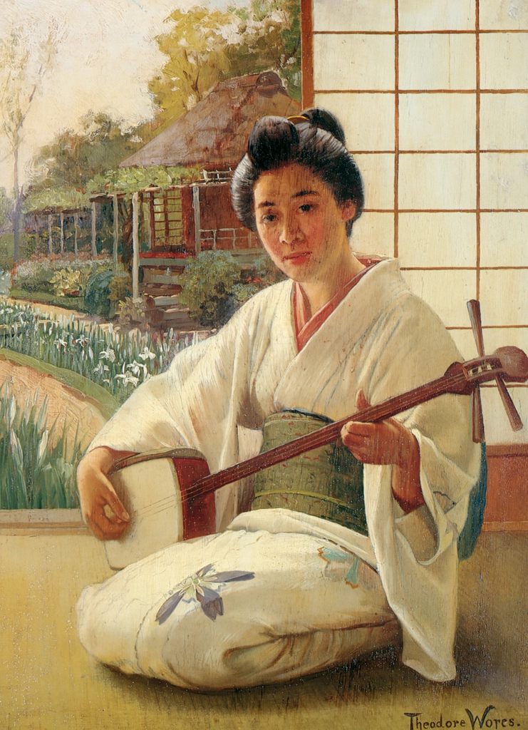 The Samisen Player (Ikao)