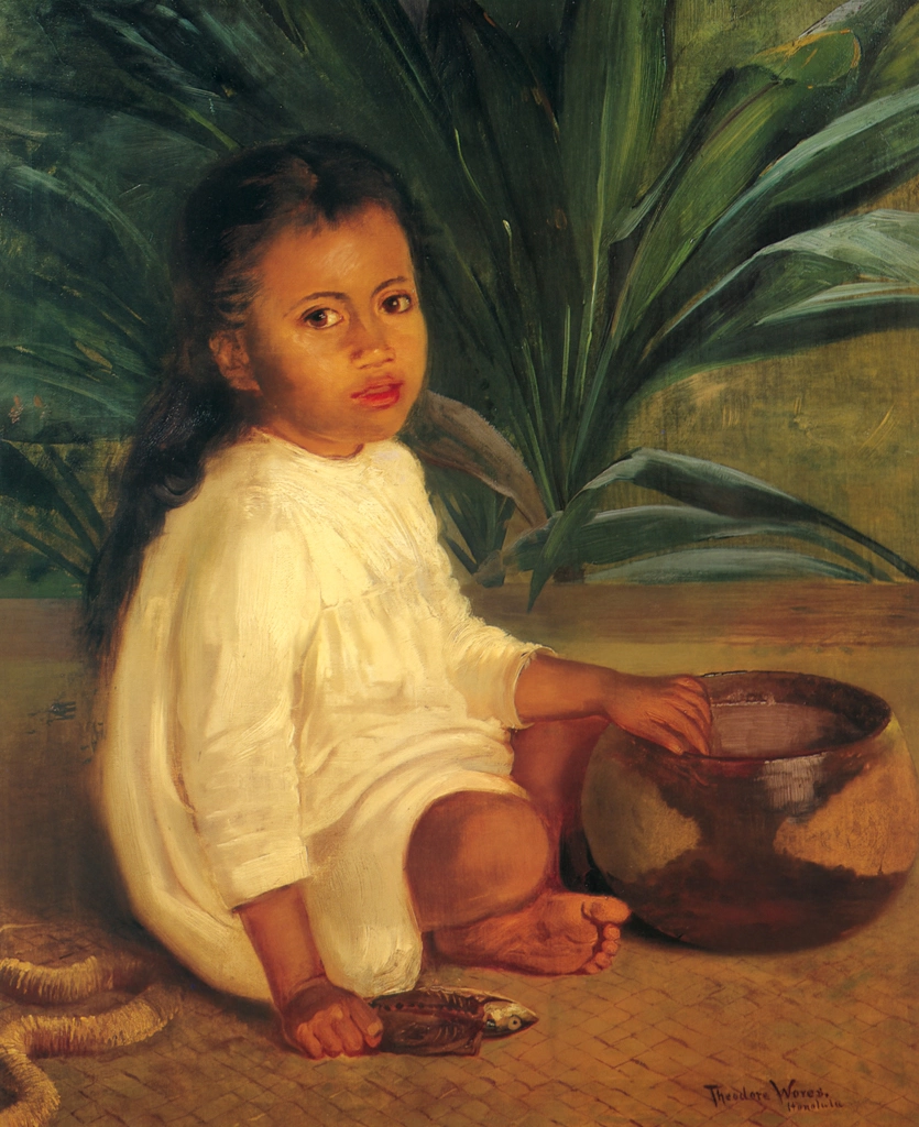 Hawaiian Child and Poi Bowl