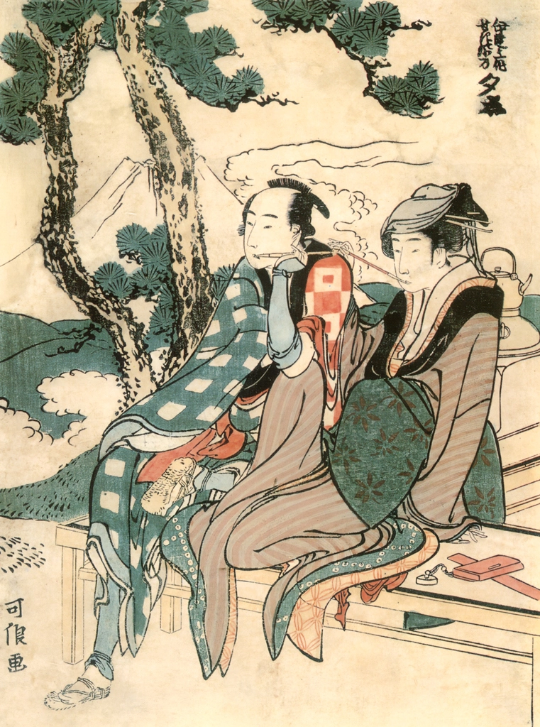 Evening Glow for Date no Yosaku and Seki no Koman (Eight Views of Tragic Lovers)