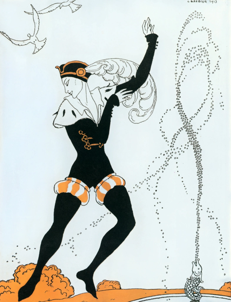 Le Pavillon d'Armide (from Dessins sur la Danses de Vaslav Nijinsky)