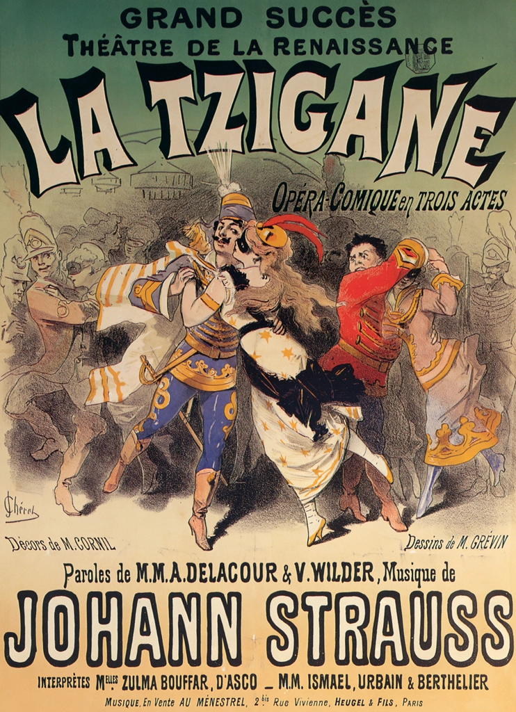 Tzigane, opéra-comique, musique de J. Strauss. Théâtre de la Renaissance