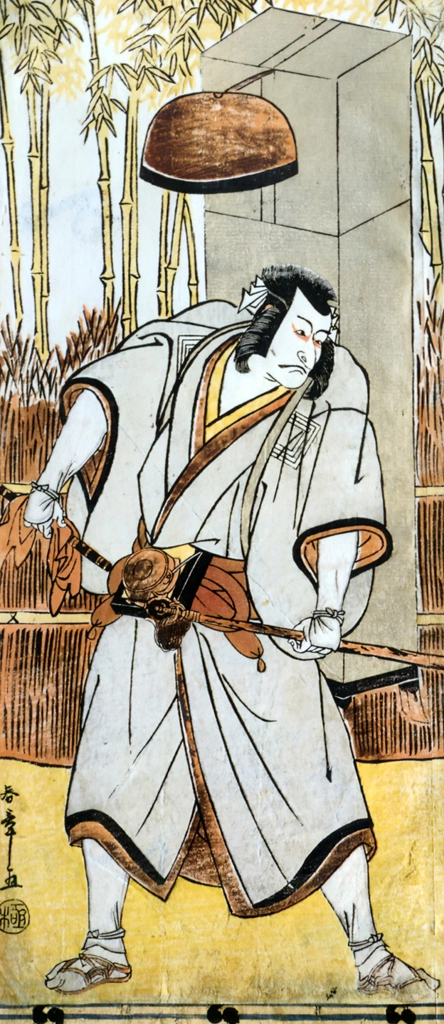 Ichikawa Danjūrō V as Abe-no-Sadatō Disguised as an Itinerant Priest (Left)