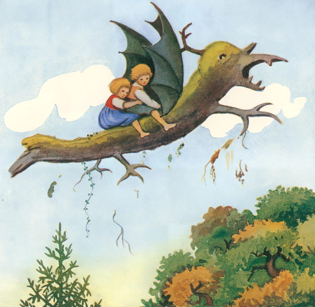 Plate 2 (Kelly and Kai  Flying on the Dead Tree Dragon)