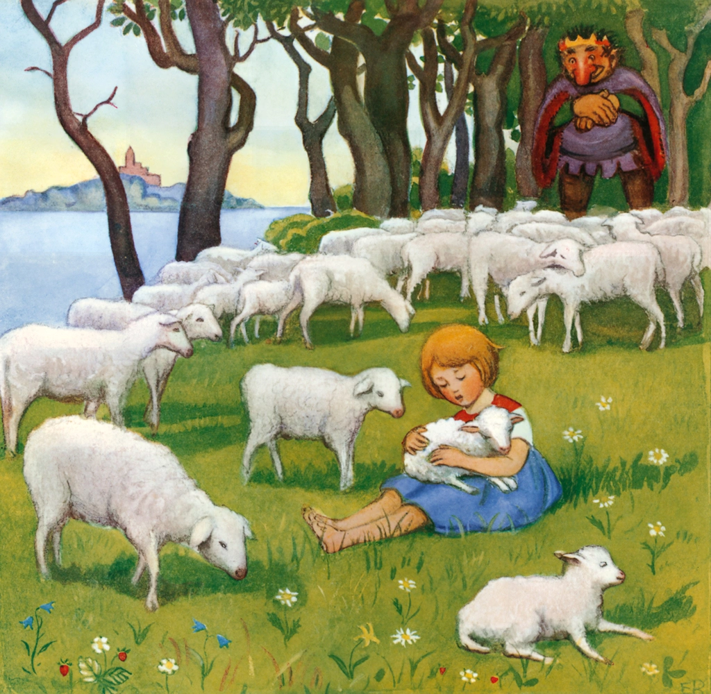 Plate 6 (Kelly Singing a Lullaby to a Lamb)