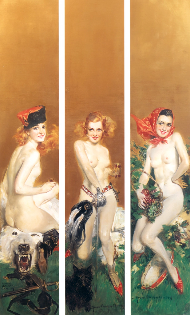 Triptych of 3 Nudes