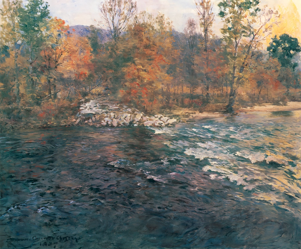 Autumn Landscape with Stream