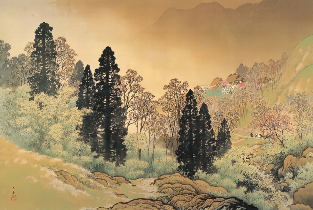 Mountain Village in Spring