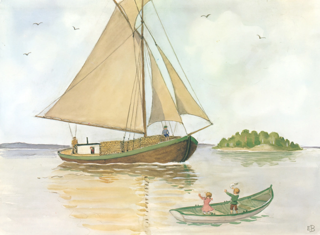 Plate 7 (Peter and Lotta Seek Rescue on a Sailing Boat)