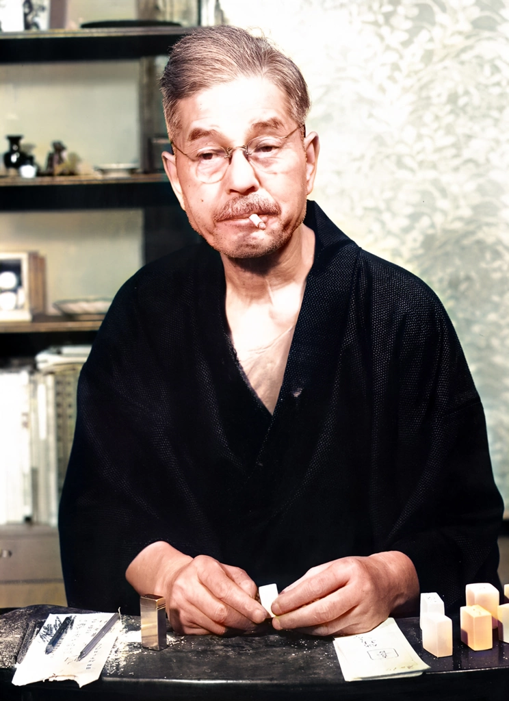 Tomimoto Kenkichi (AI Colorized)