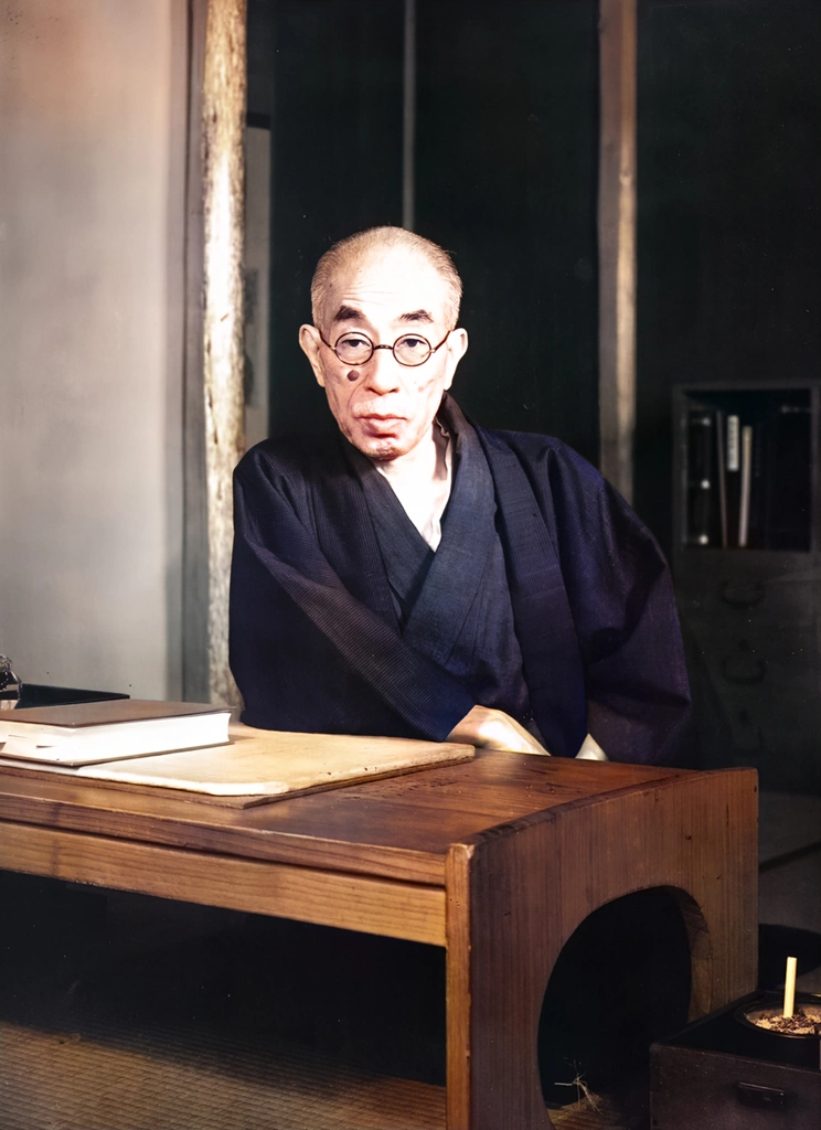 Tōson Shimazaki (AI Colorized)