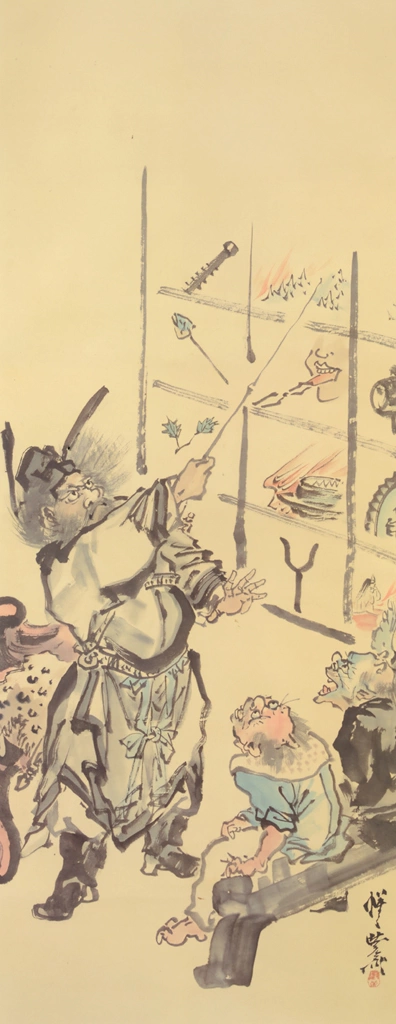 Shōki instructing demons